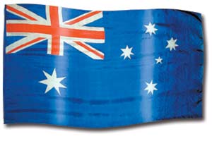 The design ‘Australia’ in hand-crafted silk