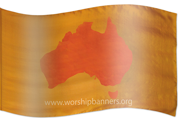 The design ‘Australian Ochre’ in hand-crafted silk