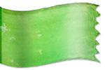 silk banner Design: Seven-fold Spirit Green