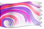 silk banner Design: Tsunami Waves of Love